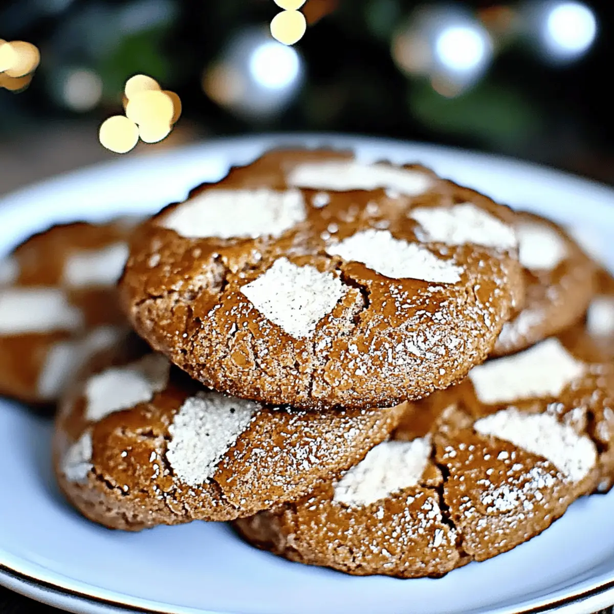 Irresistibly Chewy Gingerbread Crinkle Cookies Delight 4 Gingerbread Crinkle Cookies