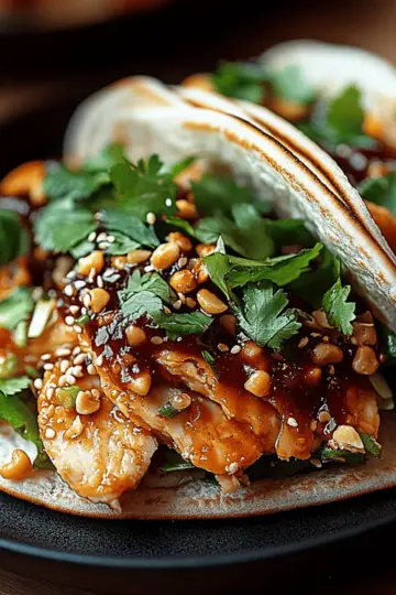 Korean Chicken Tacos