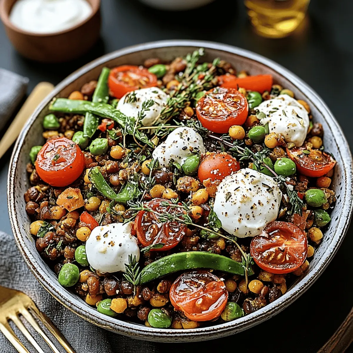 Delicious Mediterranean Lentil Salad with Fresh Herbs and Tangy Dressing 3