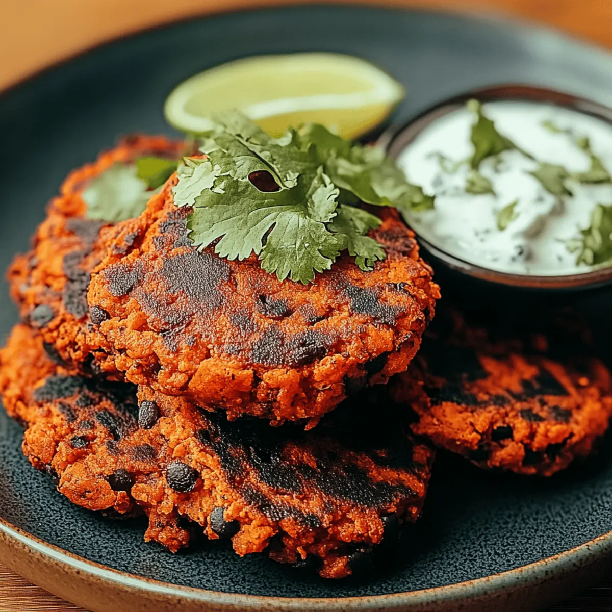 Zesty Sweet Potato Black Bean Patties for a Flavor Boost 4 Sweet Potato Black Bean Patties with Zesty Lime Flavor