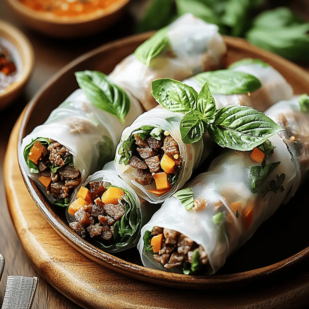 Savory Thai Basil Beef Rolls You’ll Want to Make Tonight 3 Thai Basil Beef Rolls g4szd9