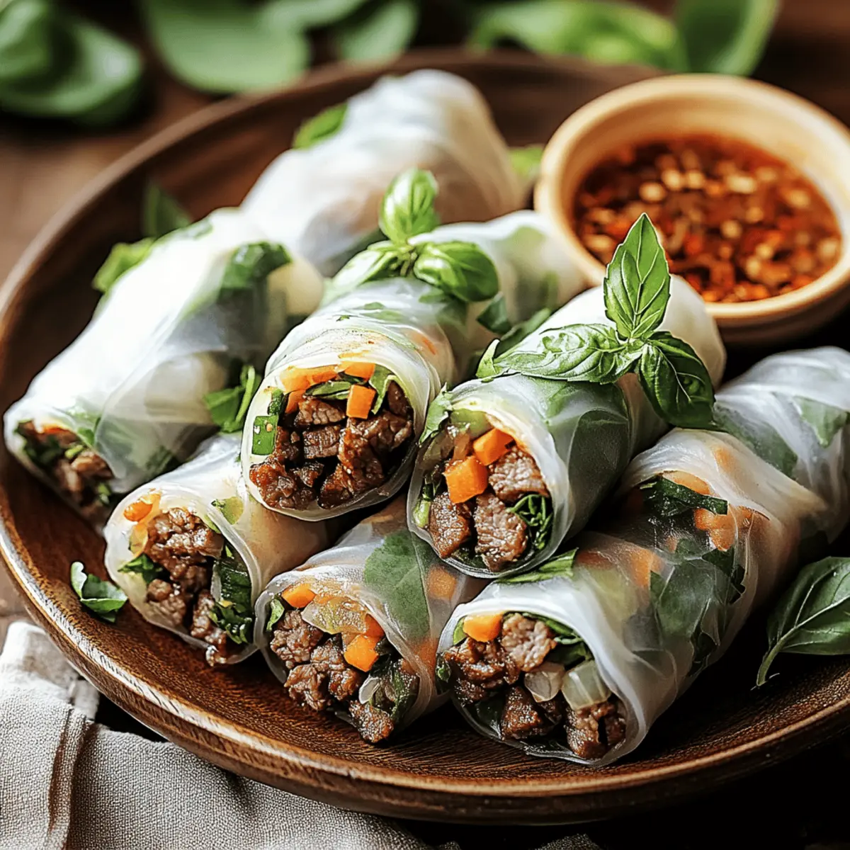 Savory Thai Basil Beef Rolls You’ll Want to Make Tonight 4 Thai Basil Beef Rolls