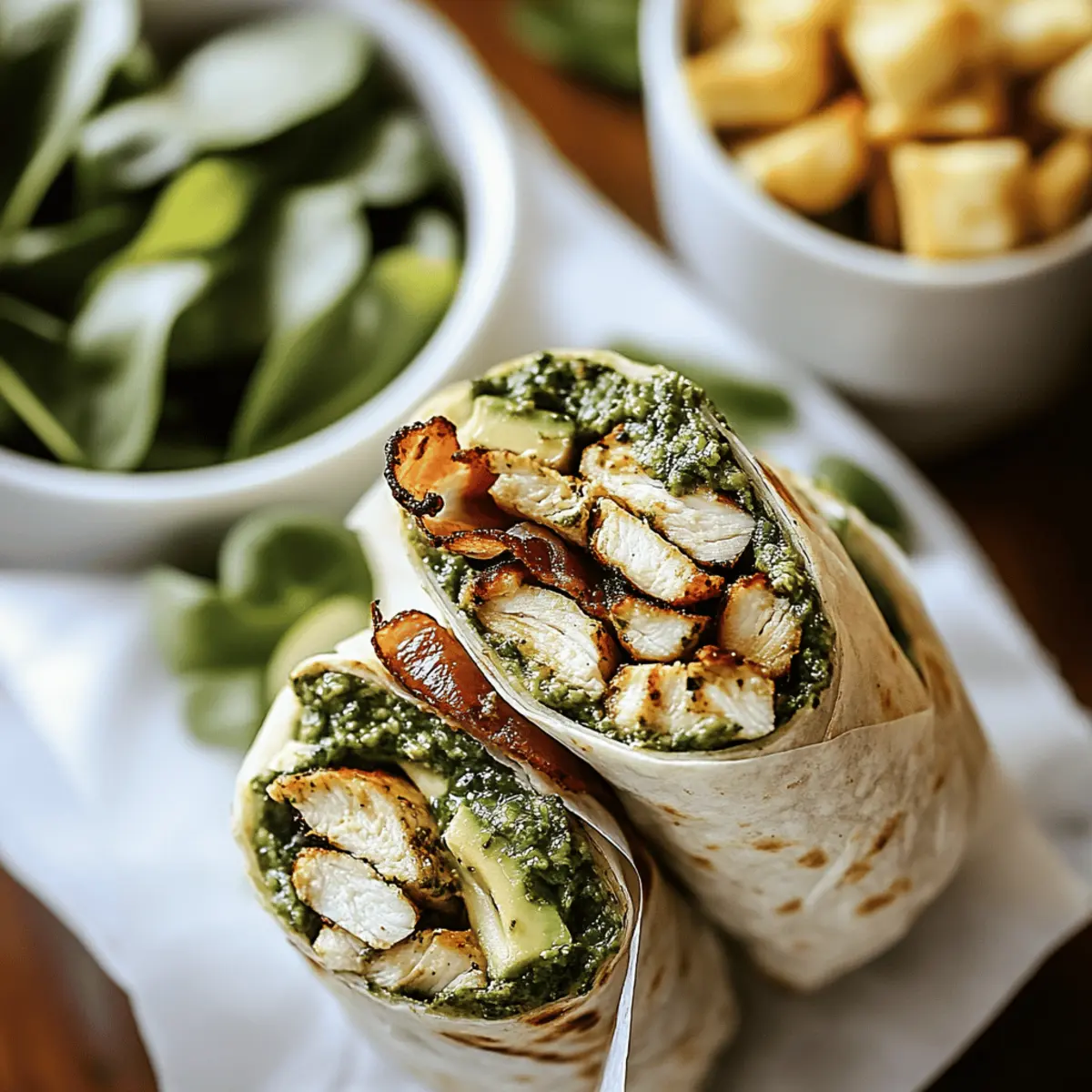 Delicious Pesto Chicken Avocado Bacon Wrap for a Quick Meal 3 acnwvn0bqyuvn9vhufrj