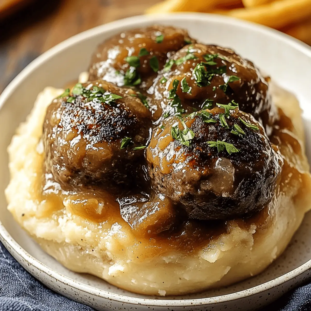 Indulgent French Onion Meatballs with Caramelized Onions and Cheese 1