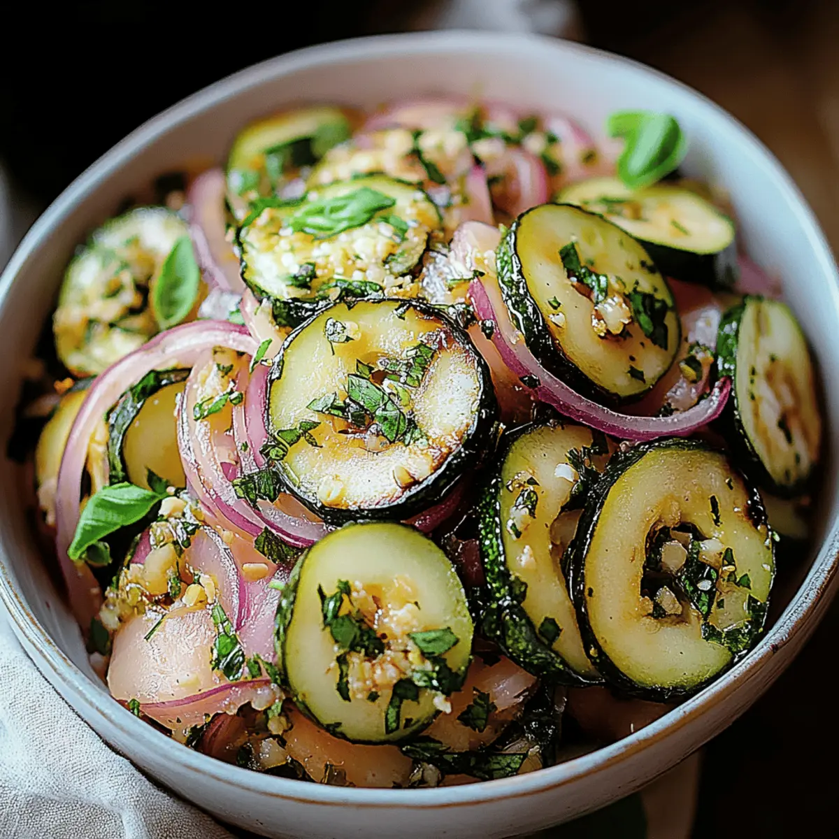 Delicious Garlic-Marinated Zucchini for a Flavorful Twist 1