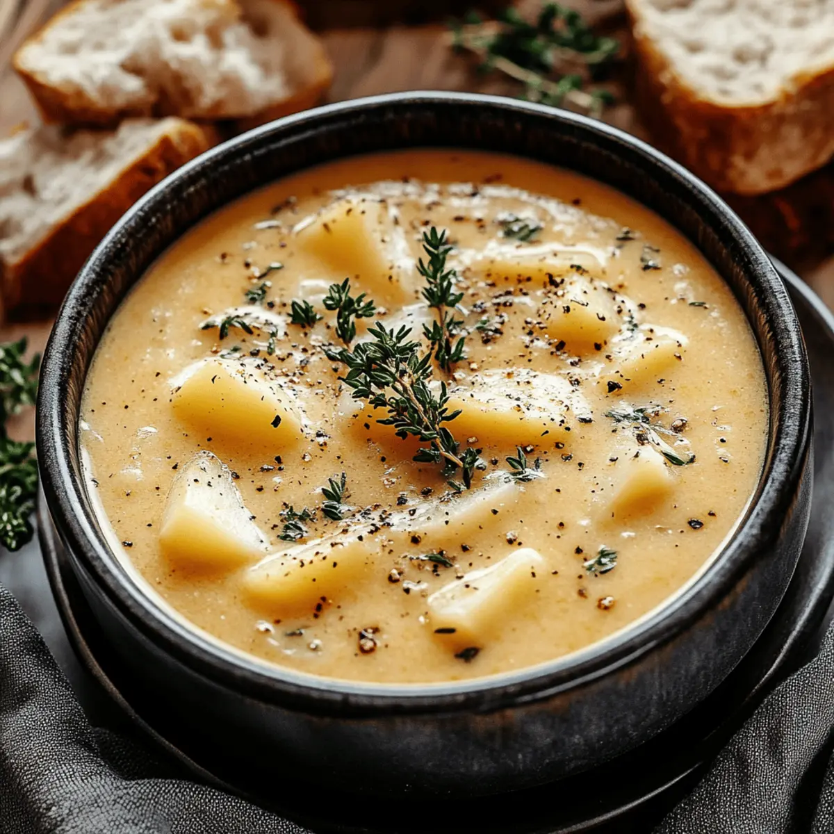 Irresistible Hearty Cheddar Garlic Herb Potato Soup Recipe 4 Hearty Cheddar Garlic Herb Potato Soup