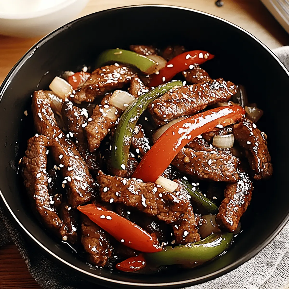 Mouthwatering Pepper Steak with Tender Beef and Savory Pepper Sauce 4 Pepper Steak with Tender Beef and Savory Pepper Sauce