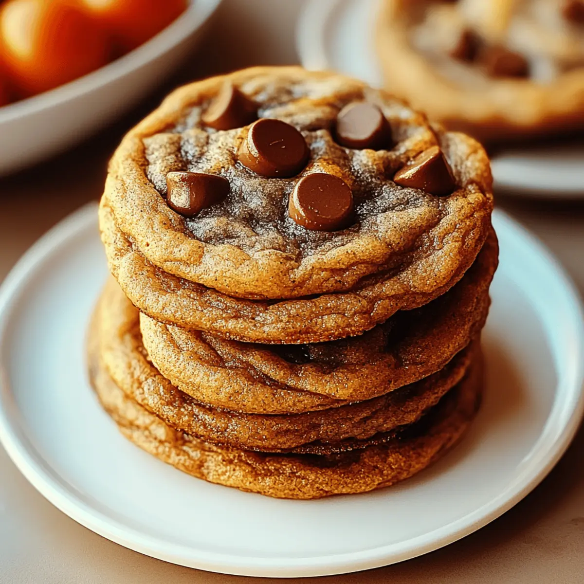 Indulgent Brown Butter Pumpkin Cookies with Rich Chocolate Chips 3