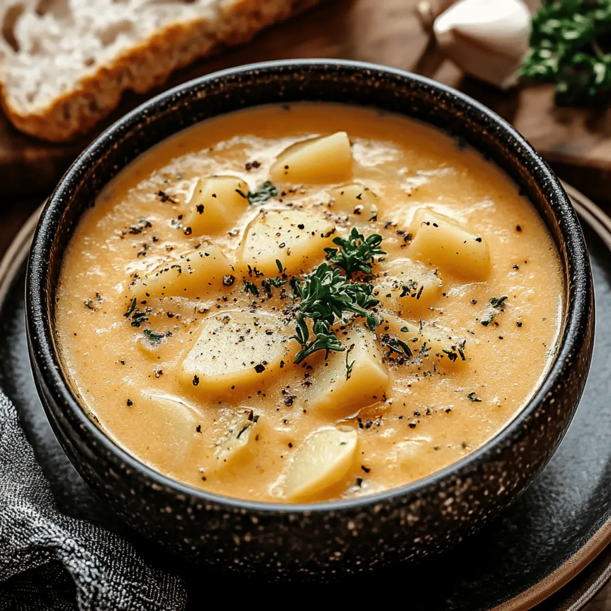 Irresistible Hearty Cheddar Garlic Herb Potato Soup Recipe 3 rer470lfall3azcovban