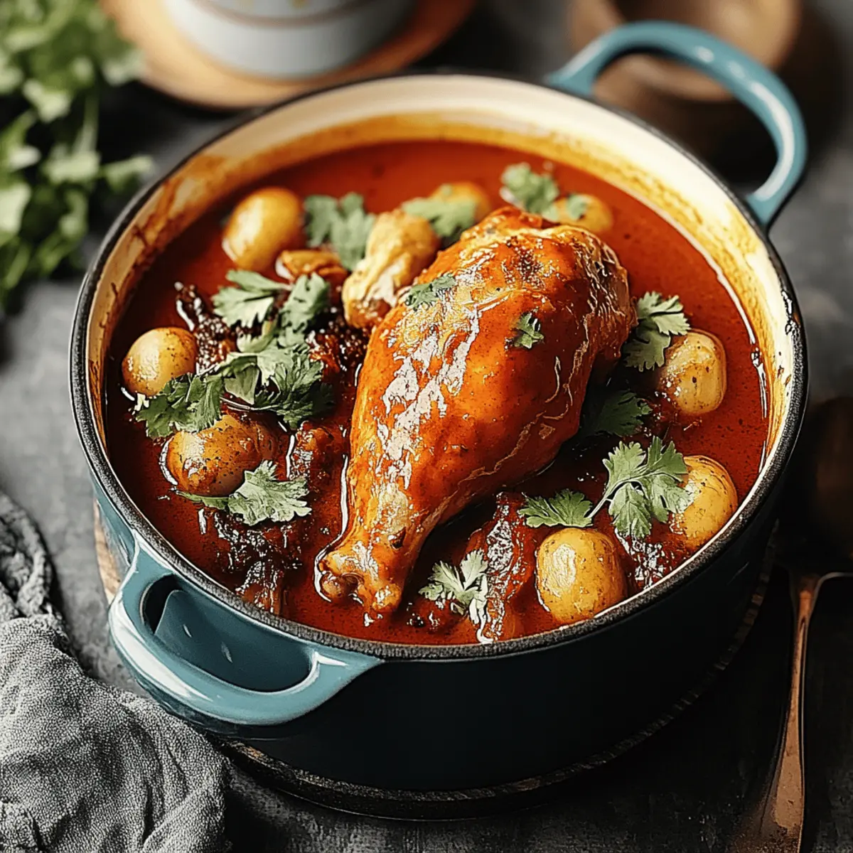 Savory African Coconut Chicken Curry with Creamy Delight 1