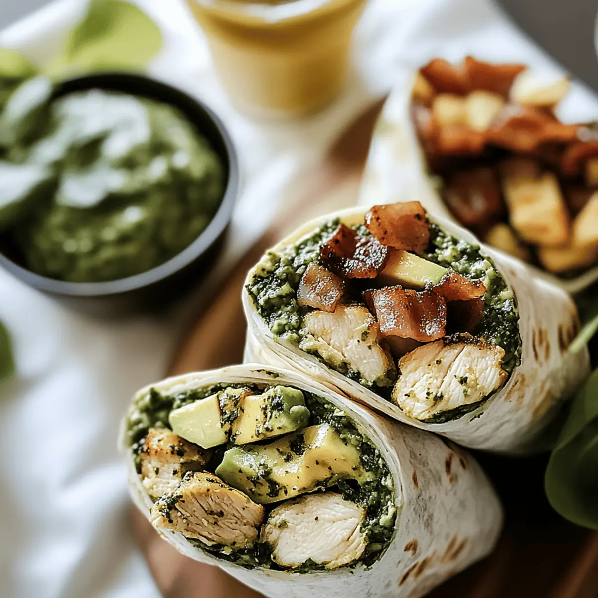 Delicious Pesto Chicken Avocado Bacon Wrap for a Quick Meal 4 Pesto Chicken Avocado Bacon Wrap