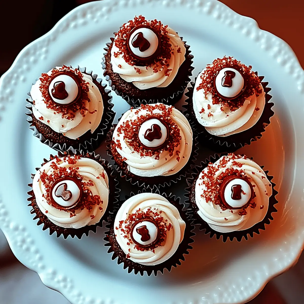 Indulgent Red Velvet Cupcakes with Peppermint Frosting Delight 4 Red Velvet Cupcakes with Peppermint Frosting