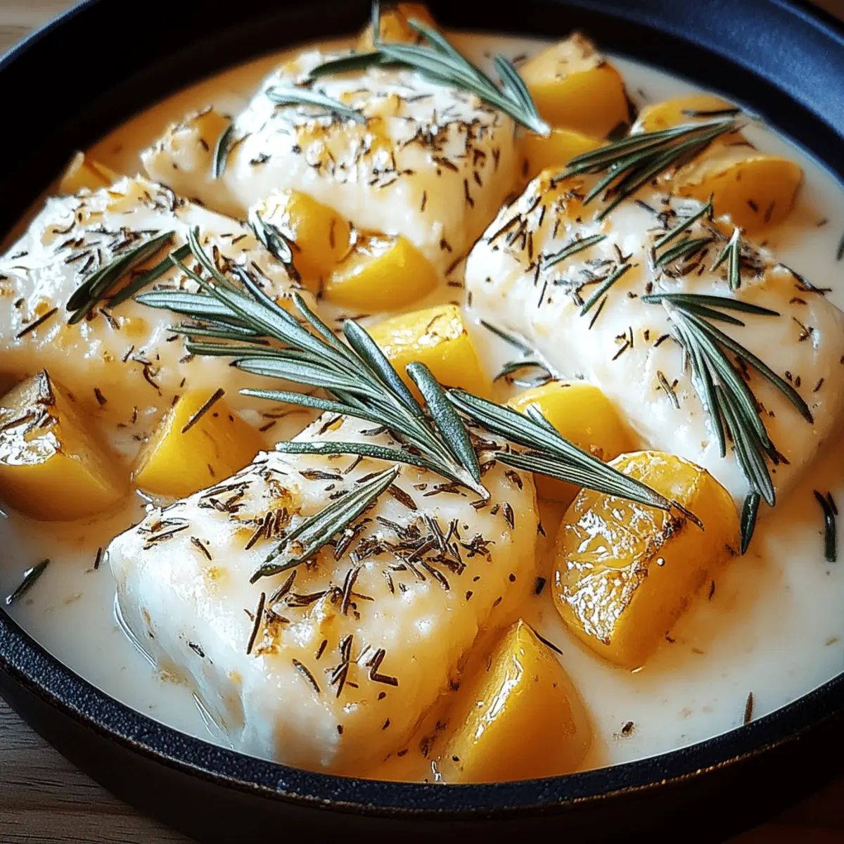 Indulgent Cod and Potatoes in Creamy Rosemary Sauce Delight 4 Cod and Potatoes in Creamy Rosemary Sauce
