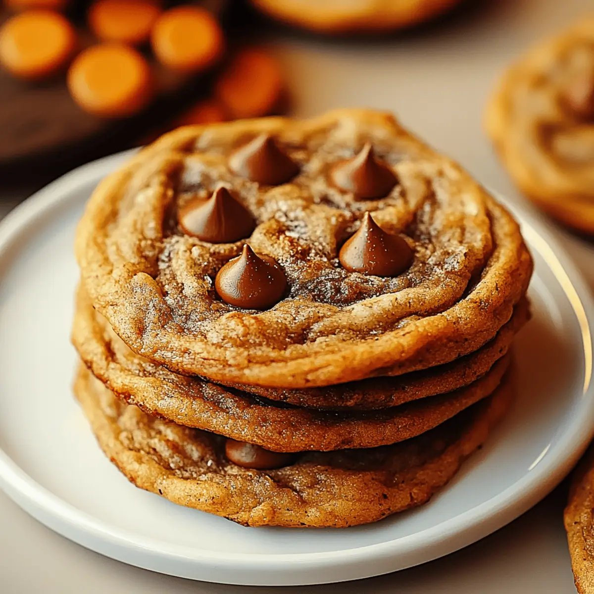 Indulgent Brown Butter Pumpkin Cookies with Rich Chocolate Chips 4 Brown Butter Pumpkin Cookies with Rich Chocolate Chips