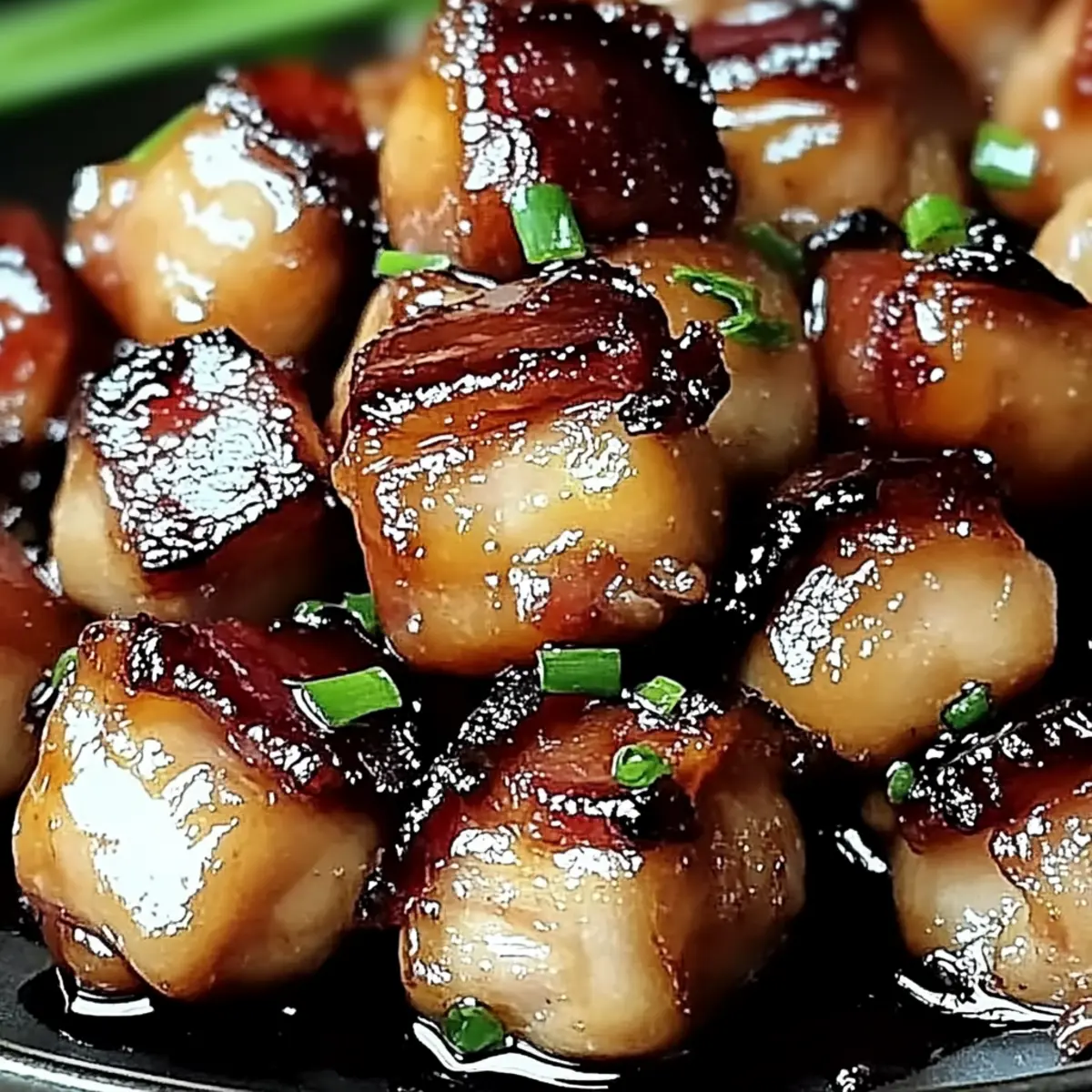 Maple Glazed Bacon Chicken Bites