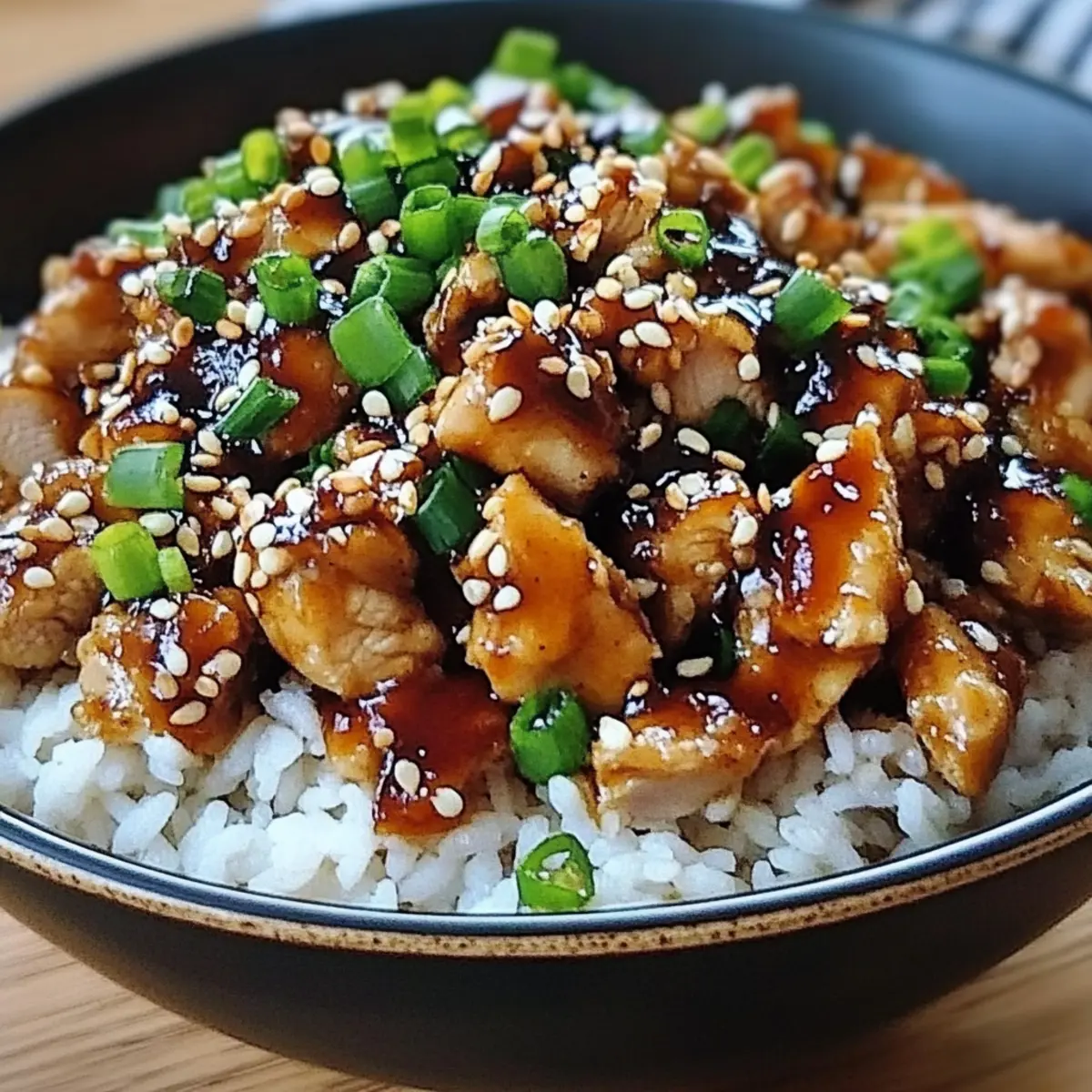 Sticky Chicken Rice Bowls