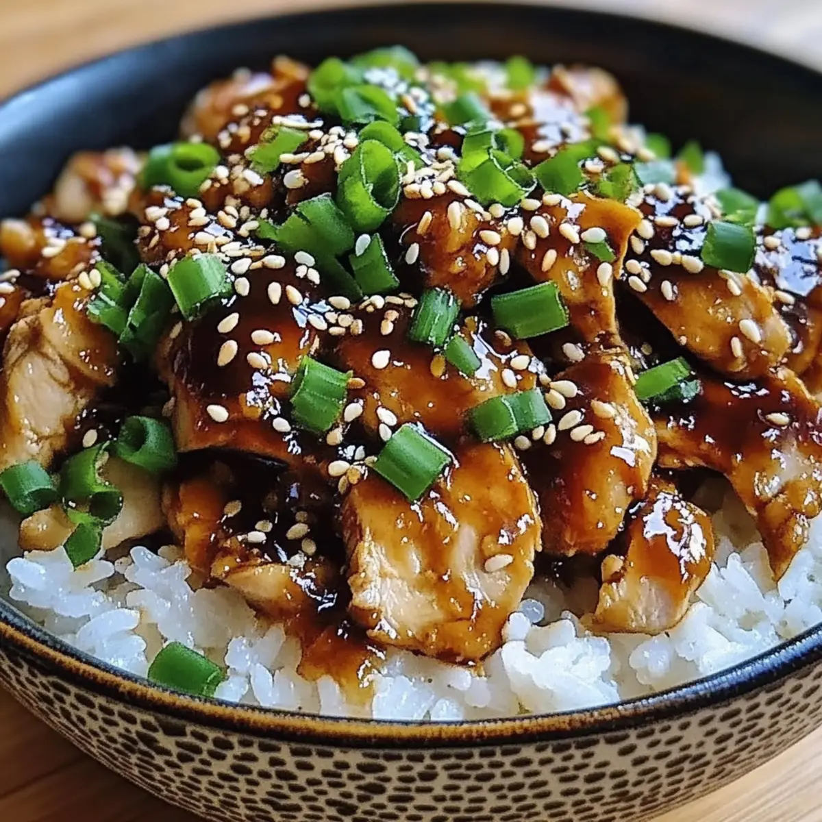 Sticky Chicken Rice Bowls