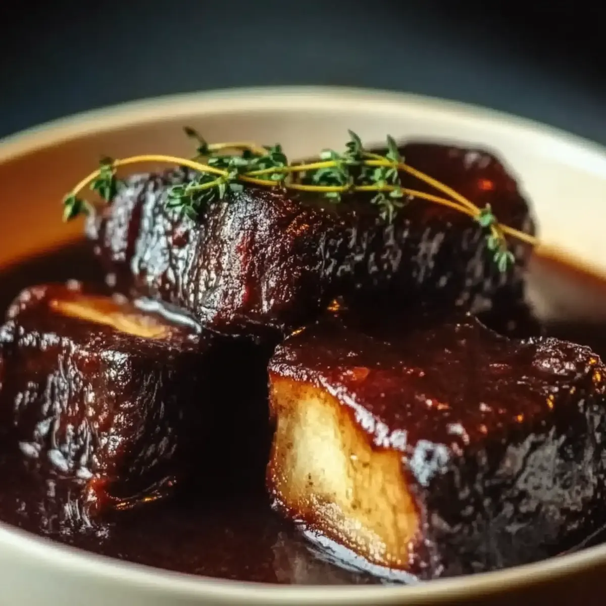 Balsamic Bourbon Short Ribs