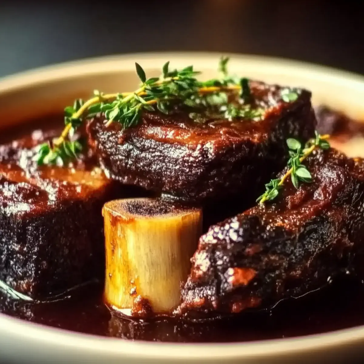 Balsamic Bourbon Short Ribs