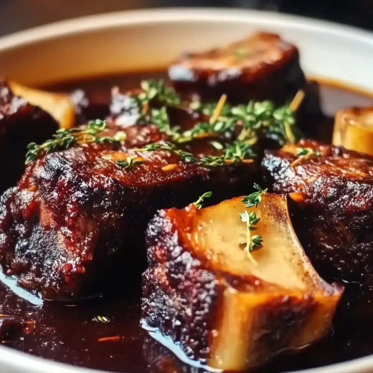 Balsamic Bourbon Short Ribs