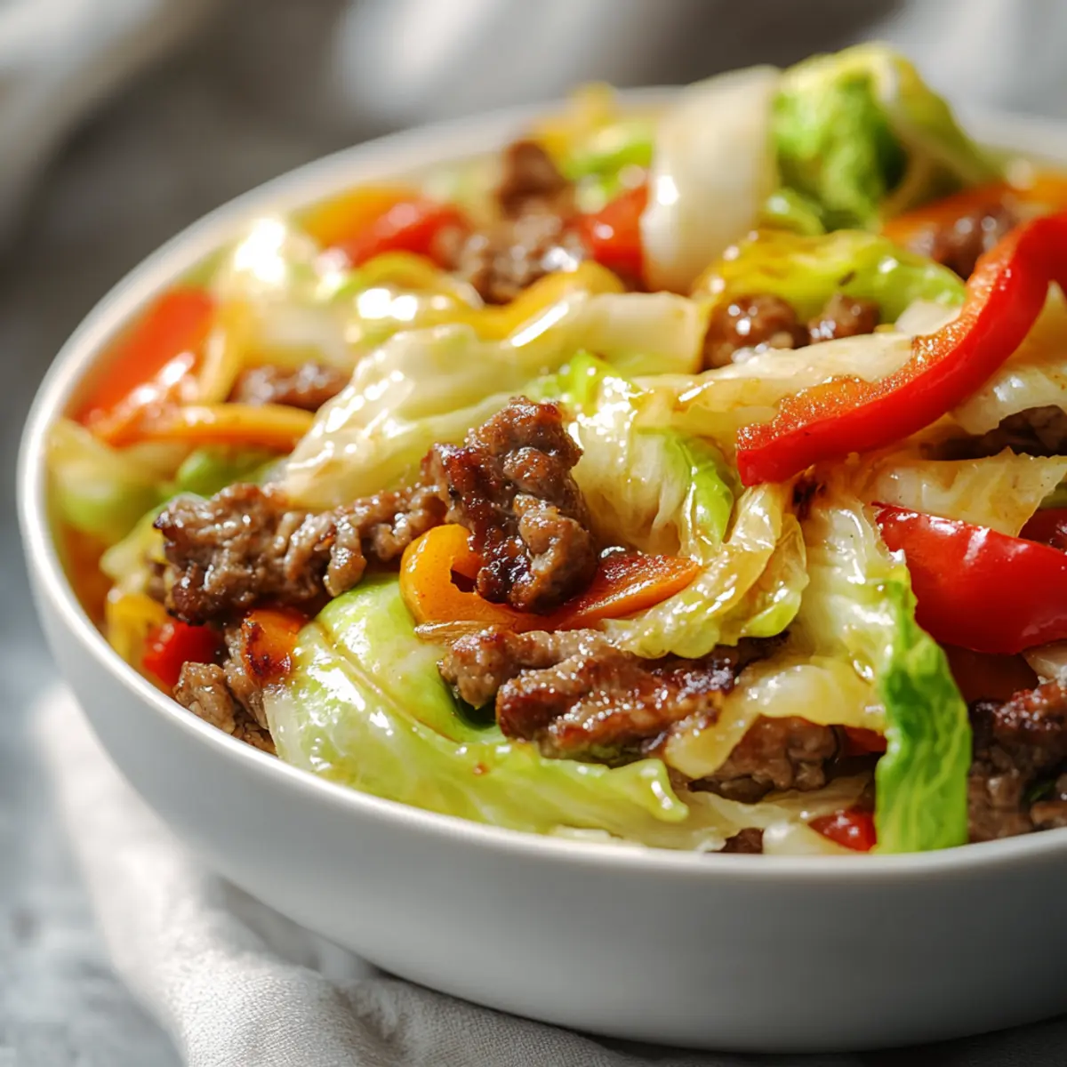 Beef and Cabbage Stir Fry