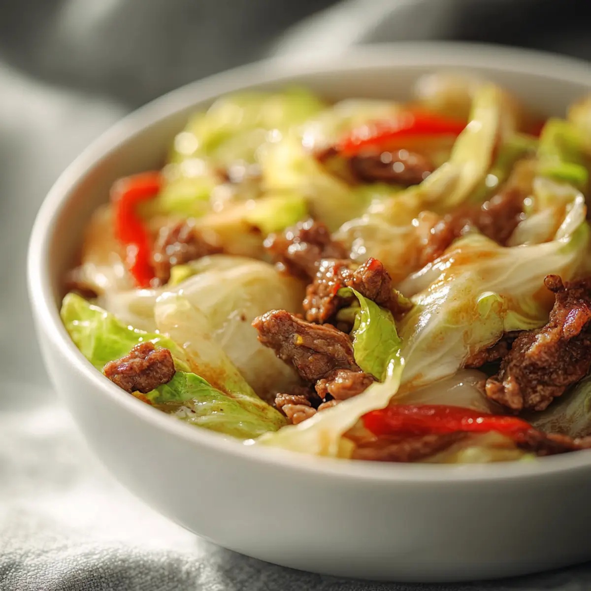 Beef and Cabbage Stir Fry