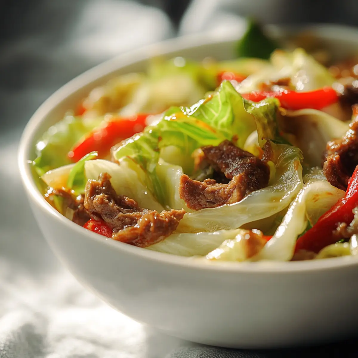Beef and Cabbage Stir Fry
