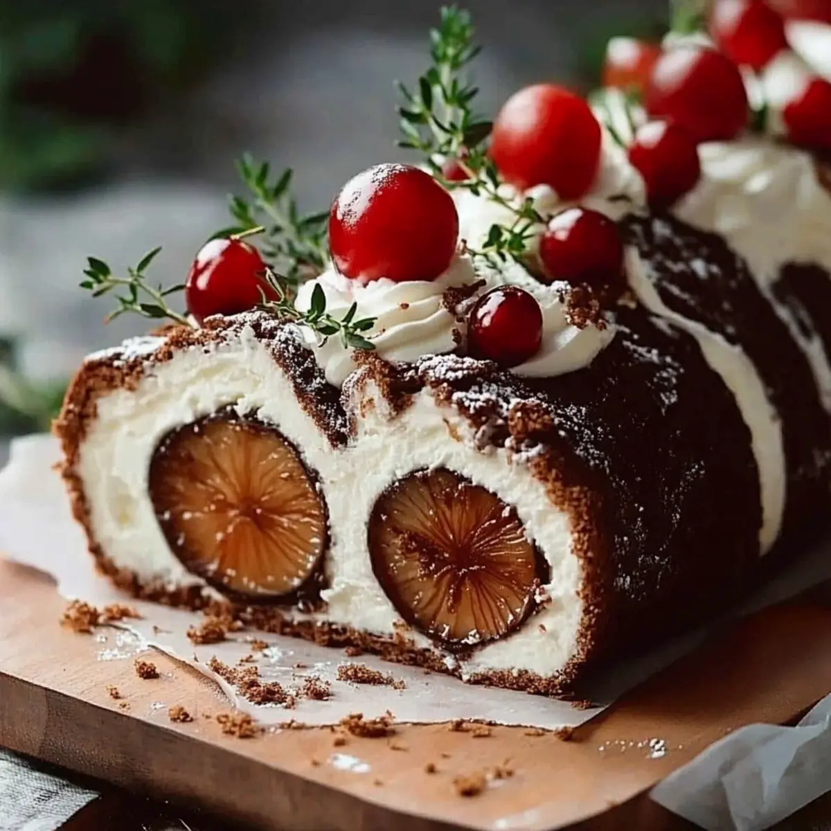 Black Forest Cake Roll