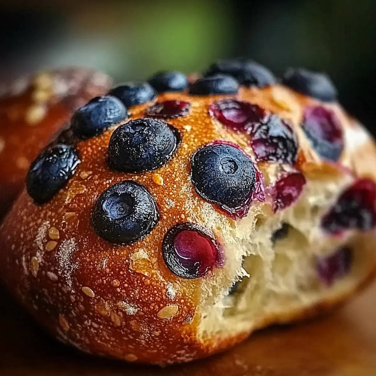 Blueberry Lemon Cream Cheese Sourdough Bread