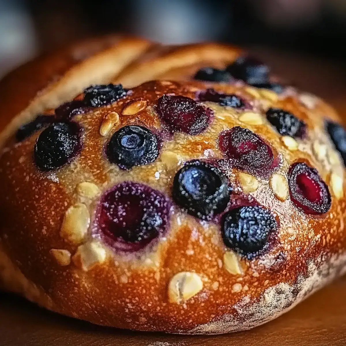 Blueberry Lemon Cream Cheese Sourdough Bread