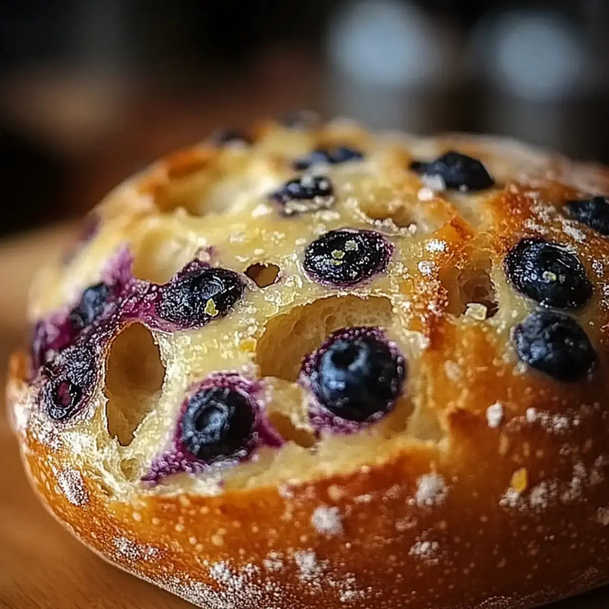 Blueberry Lemon Cream Cheese Sourdough Bread