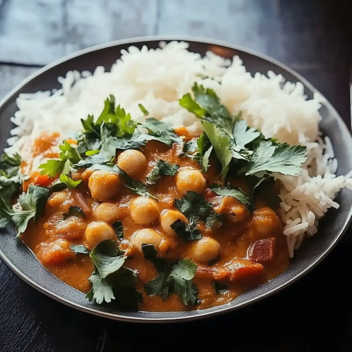 Chickpea Curry with Jasmine Rice