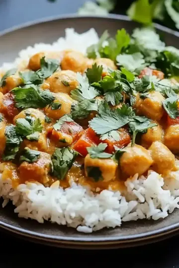 Chickpea Curry with Jasmine Rice