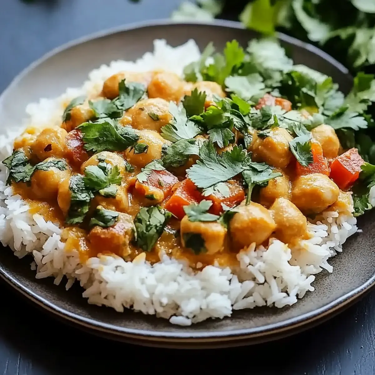 Chickpea Curry with Jasmine Rice