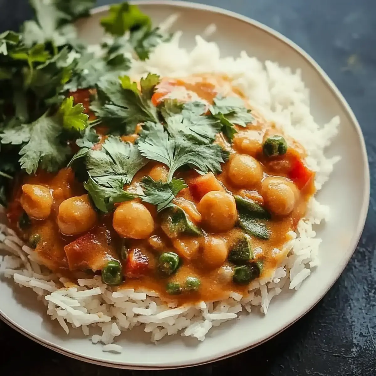 Chickpea Curry with Jasmine Rice