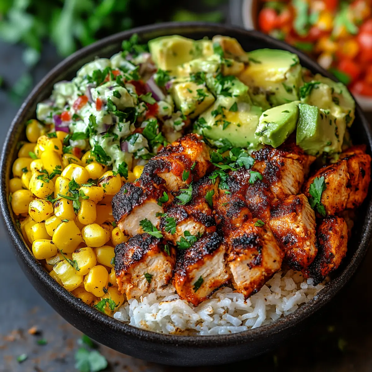 Chipotle Lime Chicken Burrito Rice Bowls