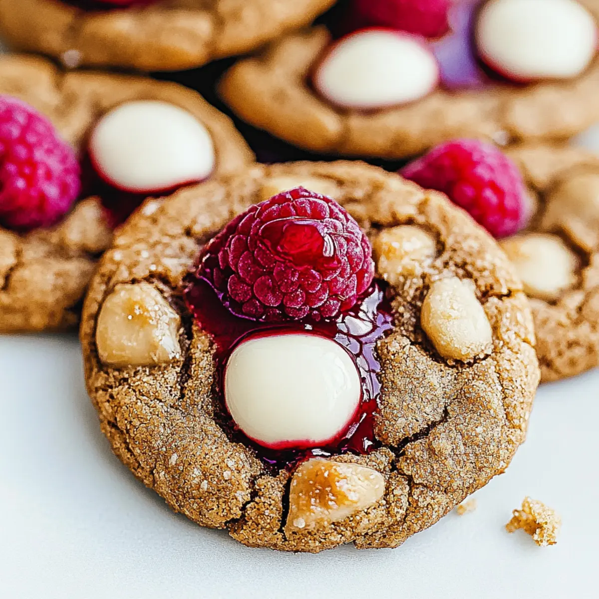 Christmas Raspberry White Chocolate Almond Flour Cookies