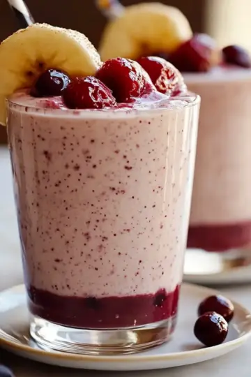 Creamy Cherry Banana Smoothie