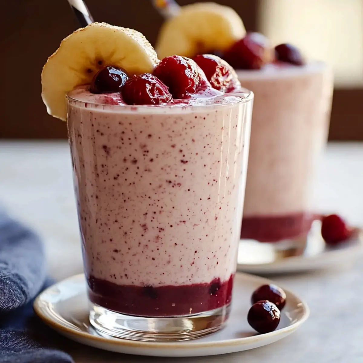 Creamy Cherry Banana Smoothie