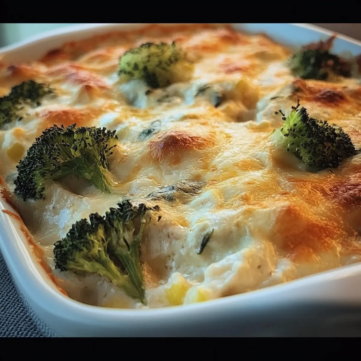 Creamy Keto Broccoli Chicken Casserole
