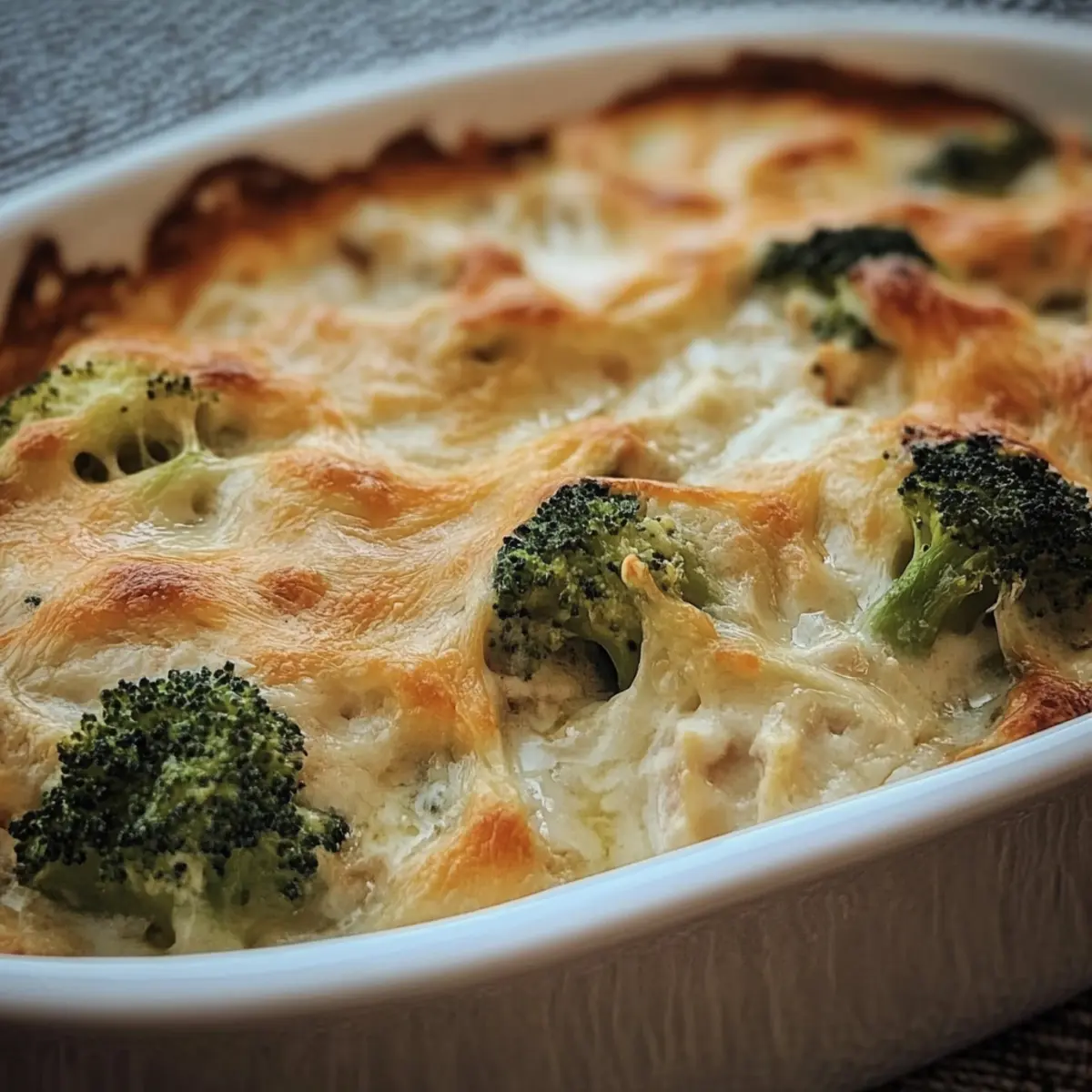 Creamy Keto Broccoli Chicken Casserole