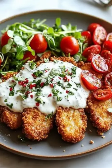 Crispy Hot Honey Feta Chicken