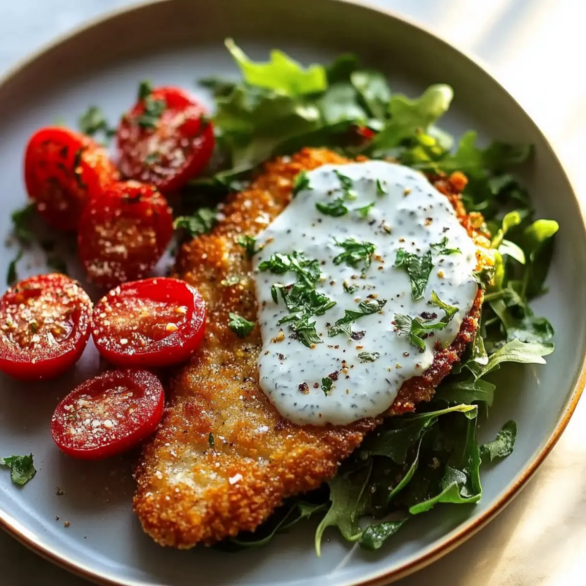 Crispy Hot Honey Feta Chicken