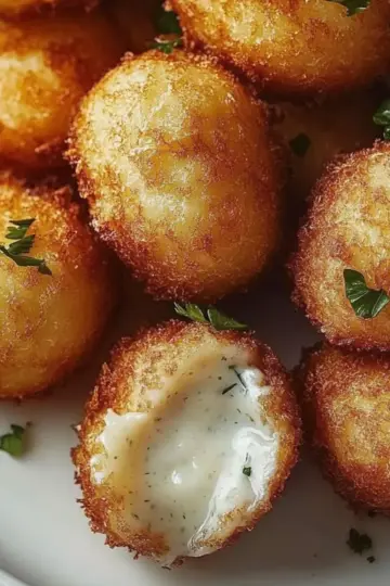 Crispy Parmesan Garlic Potato Balls