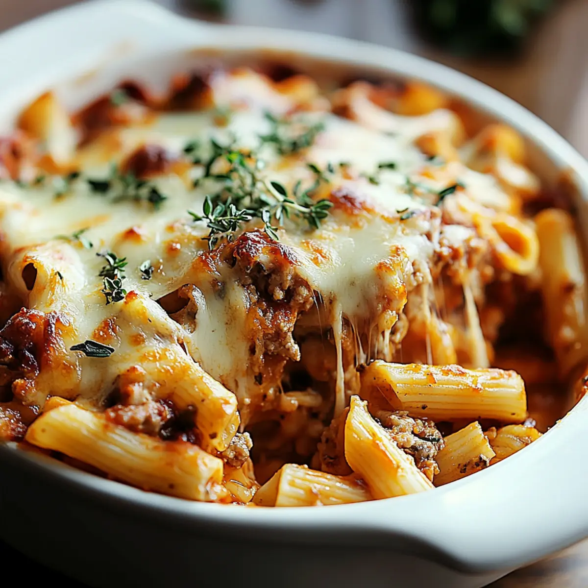 Crock Pot Baked Ziti
