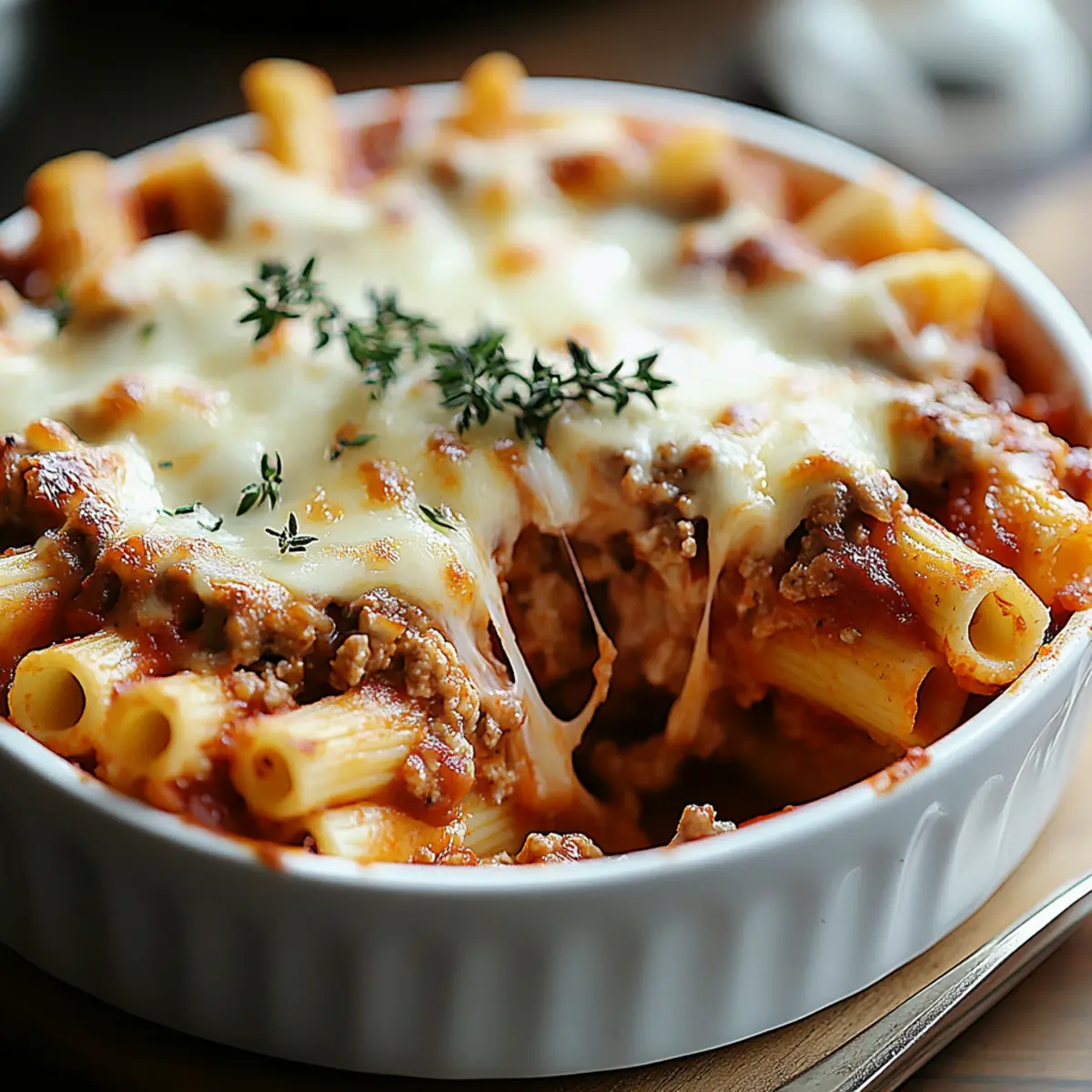 Crock Pot Baked Ziti