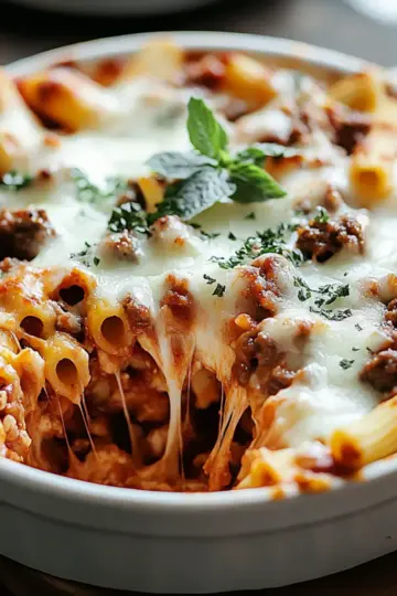 Crock Pot Baked Ziti