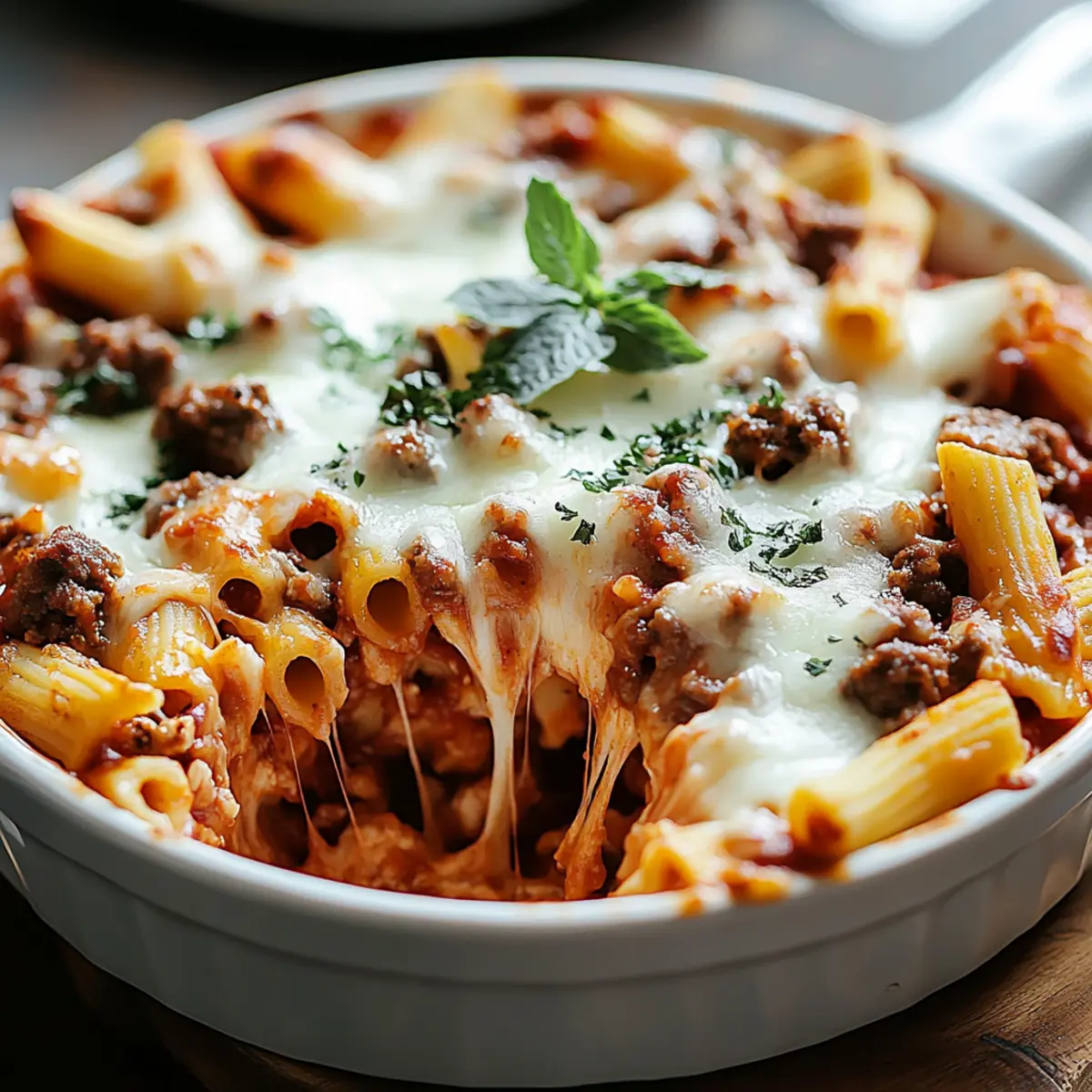 Crock Pot Baked Ziti