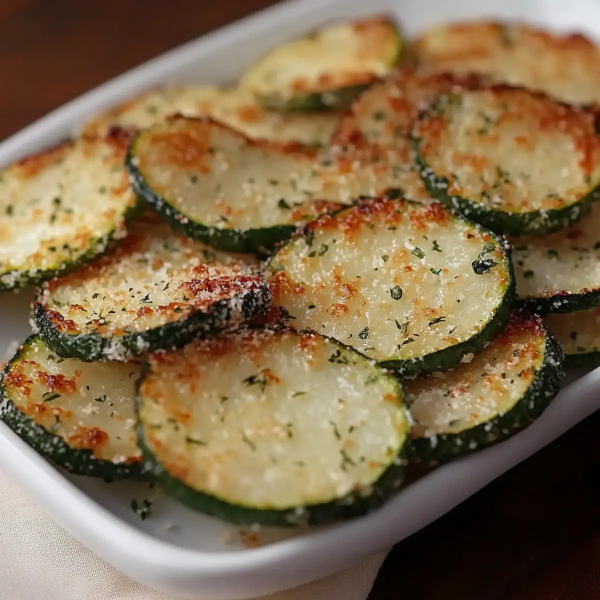 Garlic Parmesan Zucchini Chips