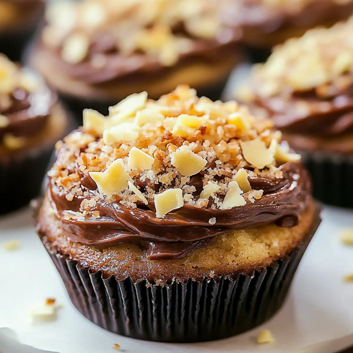 German Chocolate Cupcakes